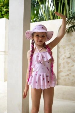 Tales Of The Sun - Girls Strappy One Piece Swimsuit | Seashells - Tales Of The Sun