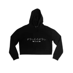 MLW By Design - Personalised Established Mum Adult Crop Hoodie | Various Colours - MLW By Design -MY LITTLE SHOP 11 8a14f898 406e 44a8 8434 4d52144ea682