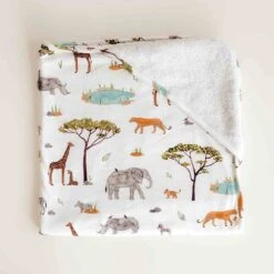 Snuggle Hunny Kids - Organic Hooded Baby Towel | Safari - Snuggle Hunny Kids -MY LITTLE SHOP 1200002 2