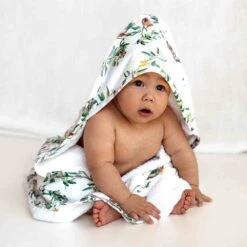 Snuggle Hunny Kids - Organic Hooded Baby Towel | Eucalypt - Snuggle Hunny Kids