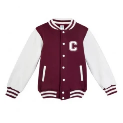 MLW By Design - Personalised Initial Varsity Jacket | Burgundy & White - MLW By Design