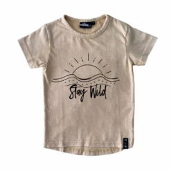 MLW By Design - Stay Wild Stonewash Tee | Black Or Sand - MLW By Design