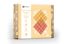 Connetix Tiles - 2 Piece Base Plate Lemon & Peach Pack - Connetix Tiles