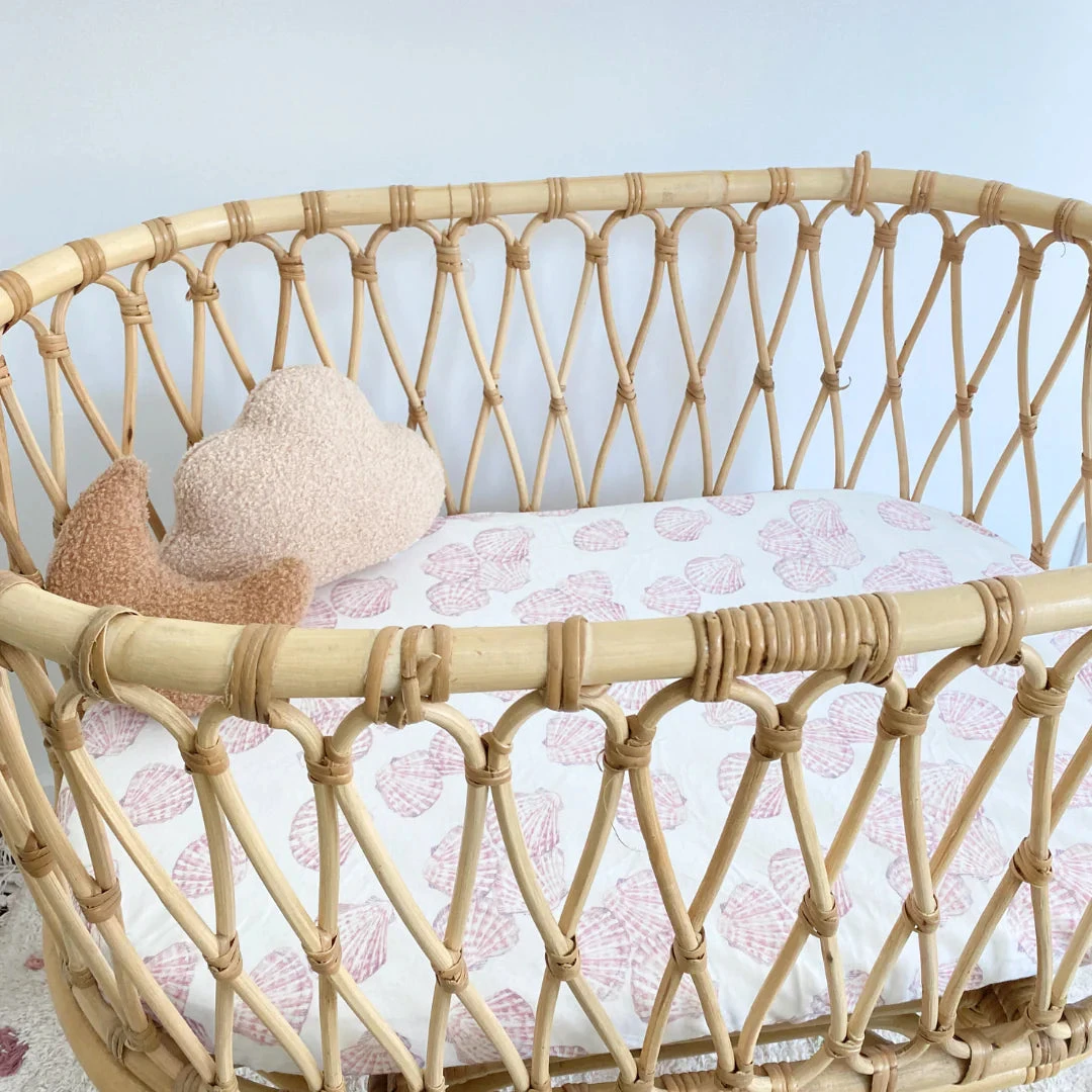 Anchor & Arrow - Bassinet sheet / Change Table Cover | Sea Shells - Anchor & Arrow Anchor & Arrow - Bassinet Sheet / Change Table Cover | Sea Shells - Anchor & Arrow -MY LITTLE SHOP 23