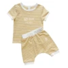 MLW By Design - Established Personalised Short Set | Sunflower Stripe - MLW By Design -MY LITTLE SHOP 2 2cca8873 c8fb 4459 999d 1dfc2a25ec84