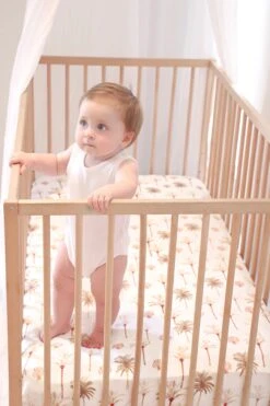 Anchor & Arrow - Cot Sheet | Summer Palm - Anchor & Arrow -MY LITTLE SHOP 3C3CCD8B F422 4169 B827 264378527464