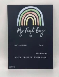 Timber Tinkers - First Day Of School Board | Rainbow - Timber Tinkers