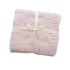 Anchor & Arrow - Knit Baby Blanket | Dusty Pink - Anchor & Arrow