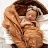 Snuggle Hunny Kids - Organic Muslin Wrap | Bronze Palm - Snuggle Hunny Kids