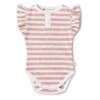 Snuggle Hunny Kids - Short Sleeve Organic Bodysuit | Rose Stripe - Snuggle Hunny Kids -MY LITTLE SHOP 5000404
