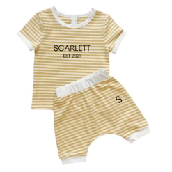 MLW By Design - Established Personalised Short Set | Sunflower Stripe - MLW By Design -MY LITTLE SHOP 5 3d8d63ef 05e7 4841 8477 4b8838e44578