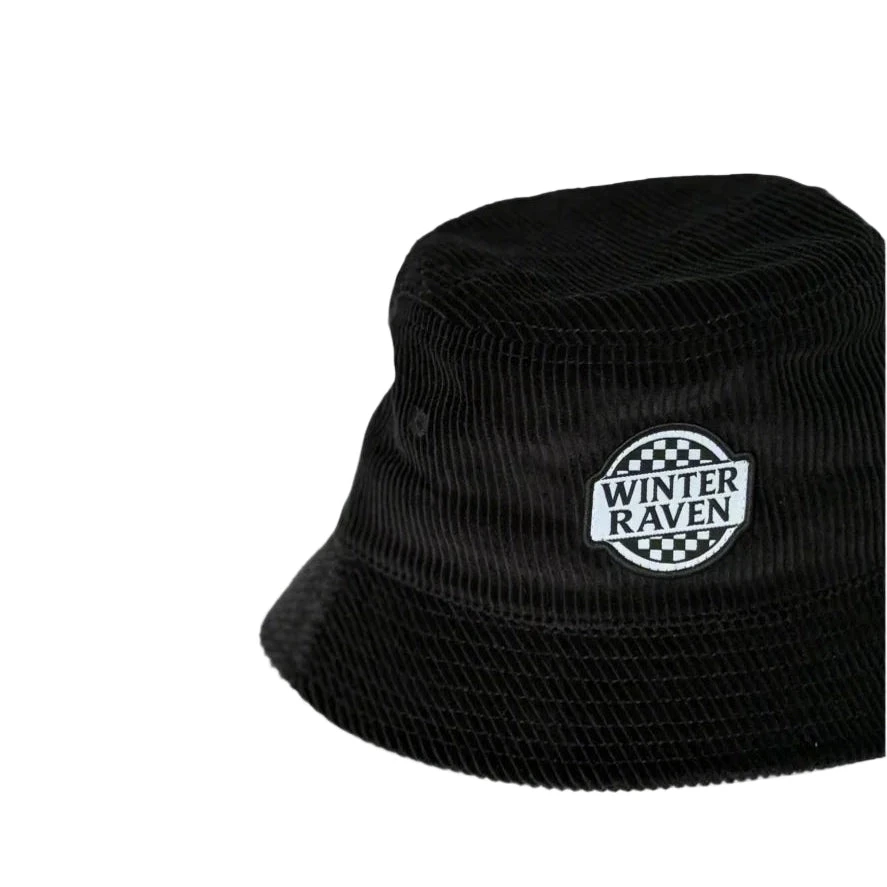 Winter and Raven - Checkmate Corduroy Bucket Hat | Black - Winter and Raven Winter And Raven - Checkmate Corduroy Bucket Hat | Black - Winter And Raven -MY LITTLE SHOP 7C68CFDF 5CF2 47DF 920D 3C2510120CB9