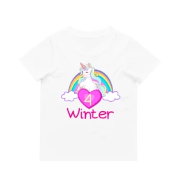 MLW By Design - Personalised Unicorn Birthday Tee | Various Ages & Colours - MLW By Design