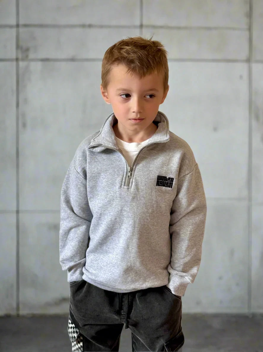 Winter and Raven - Grey Marle Half Zip Fleece - Winter and Raven Winter And Raven - Grey Marle Half Zip Fleece - Winter And Raven -MY LITTLE SHOP 98569596 7439 4F09 8942 8ECF2C1512D0