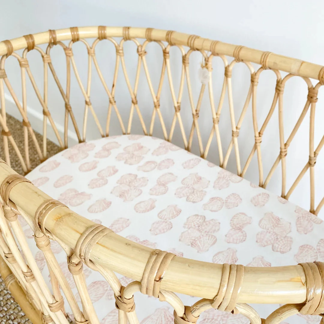 Anchor & Arrow - Bassinet sheet / Change Table Cover | Sea Shells - Anchor & Arrow Anchor & Arrow - Bassinet Sheet / Change Table Cover | Sea Shells - Anchor & Arrow -MY LITTLE SHOP 9 fc73ce15 e028 4453 b311 d72598bbef91