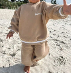 Breezy Co. - Fleece Tracksuit | Latte - Breezy Co. -MY LITTLE SHOP AB1FE853 B5B6 41AC AF78 9A56B5074018