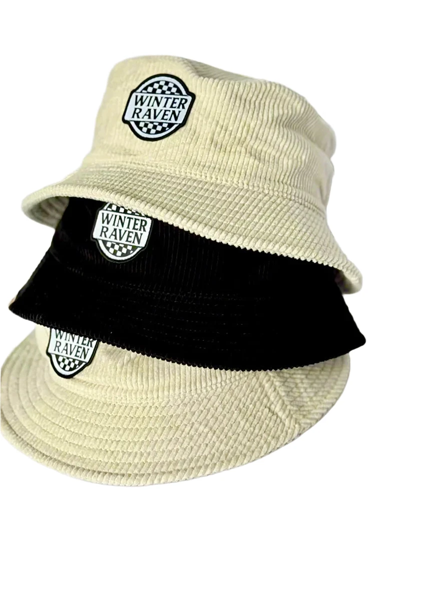 Winter and Raven - Checkmate Corduroy Bucket Hat | Black - Winter and Raven Winter And Raven - Checkmate Corduroy Bucket Hat | Black - Winter And Raven -MY LITTLE SHOP B323B229 C36B 4BD0 8E73 0DE64725CF86 1
