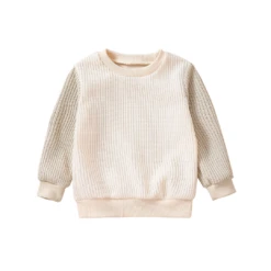 Waffle Pullover | Beige - Affordable Baby