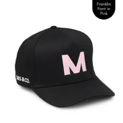 Cubs & Co - PERSONALISED BLACK W/ INITIALS | FRANKLIN PINK PRINT - Cubs & Co