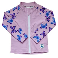 Little E & Co - Long Sleeve Rashie | Butterflies - Little E & Co