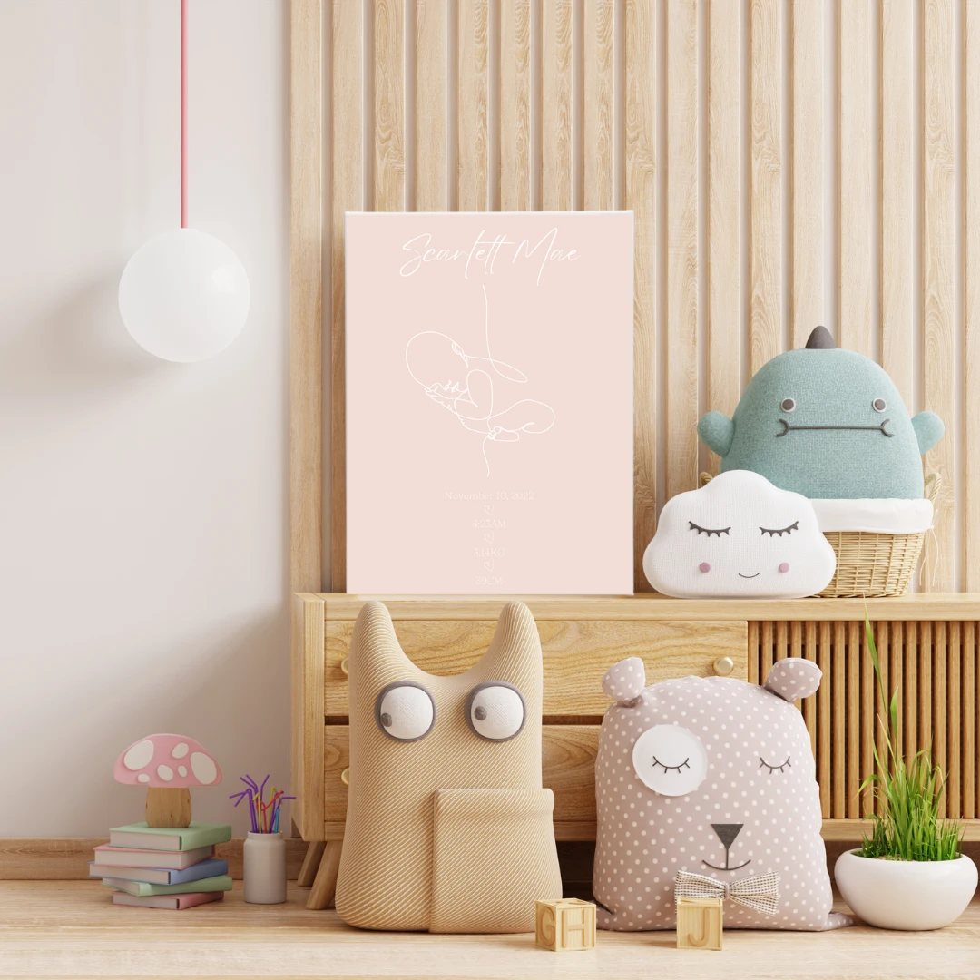 MLW By Design - Minimalist Baby Personalised Birth Details Canvas Print - MLW By Design MLW By Design - Minimalist Baby Personalised Birth Details Canvas Print - MLW By Design -MY LITTLE SHOP CanvasTemplate 46