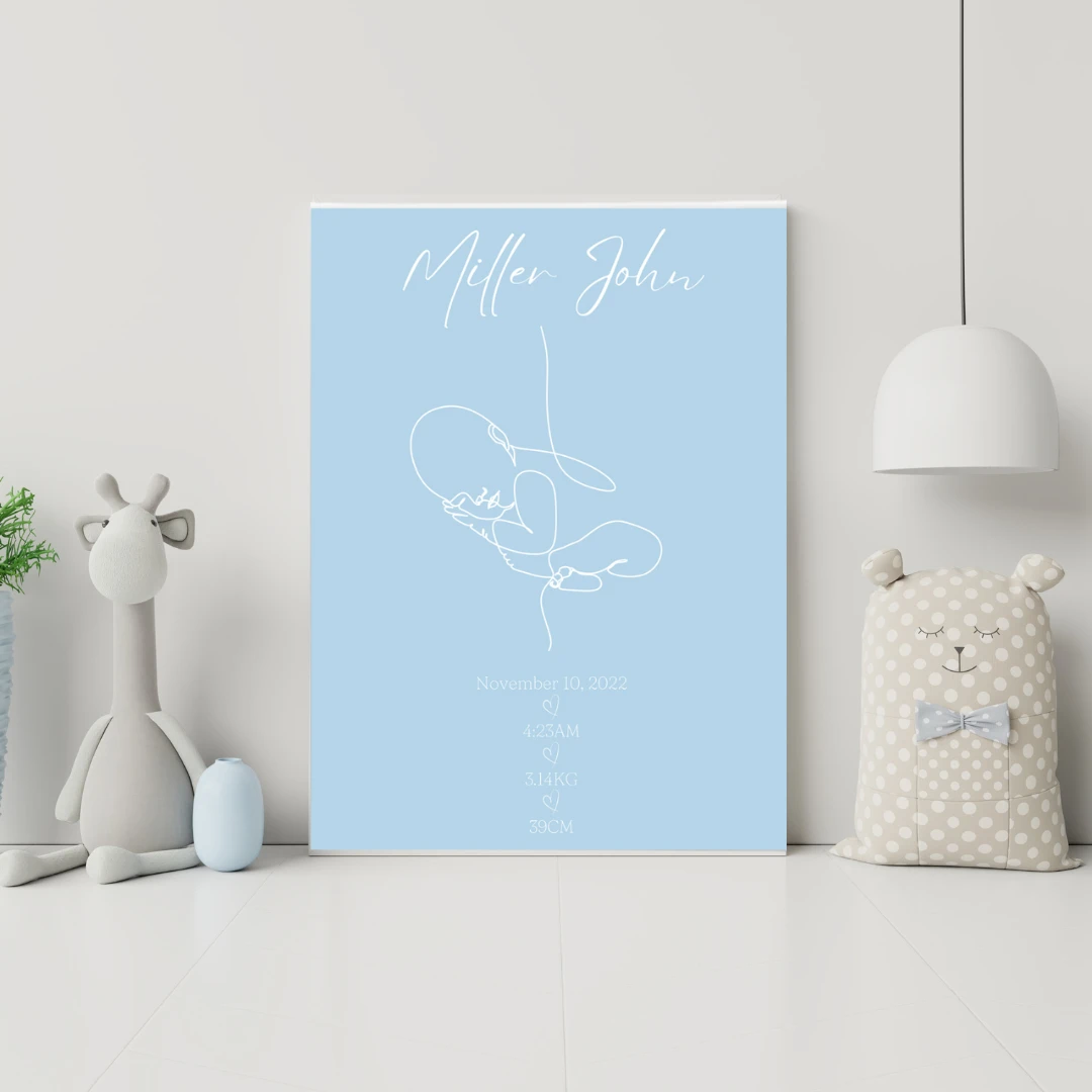 MLW By Design - Minimalist Baby Personalised Birth Details Canvas Print - MLW By Design MLW By Design - Minimalist Baby Personalised Birth Details Canvas Print - MLW By Design -MY LITTLE SHOP CanvasTemplate 47