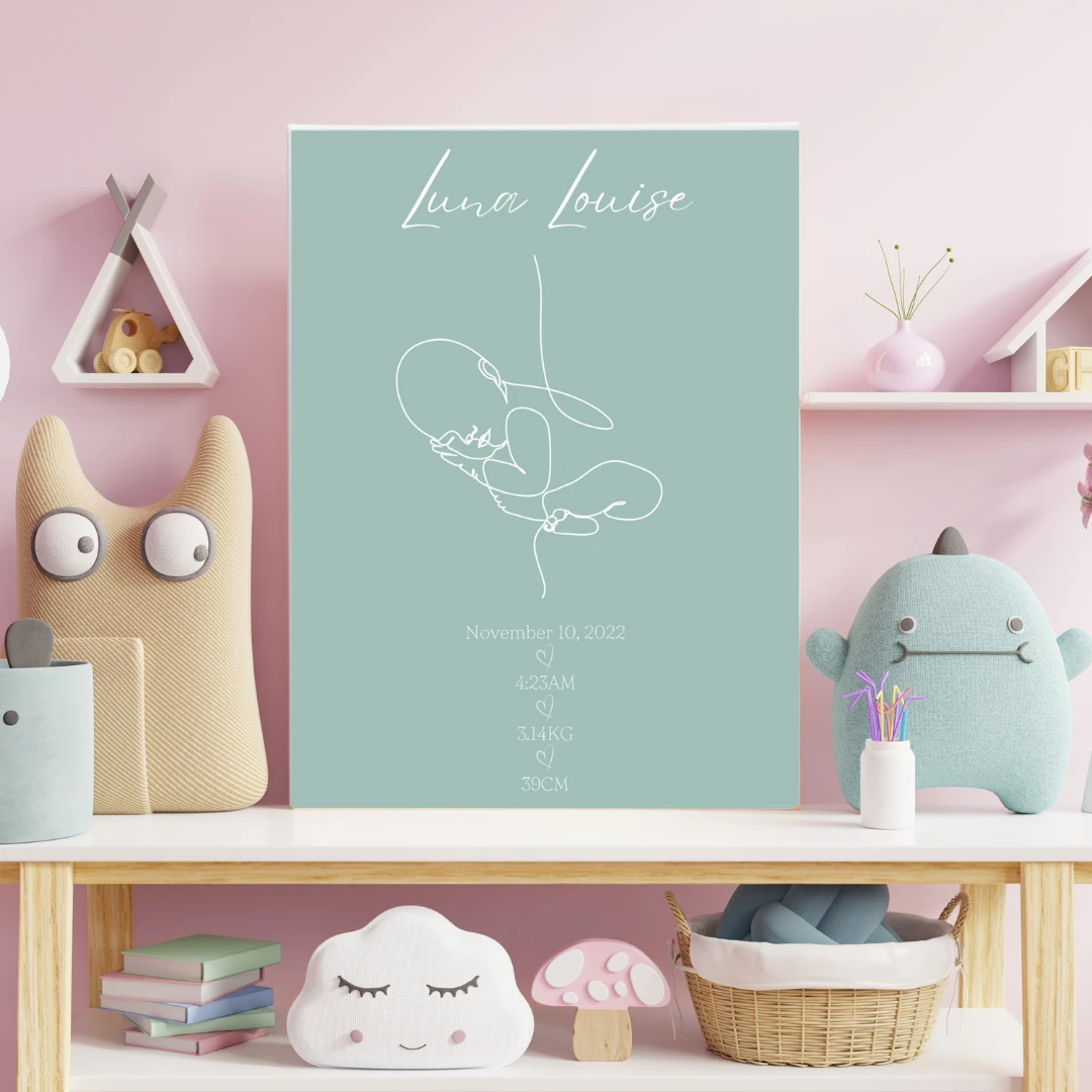 MLW By Design - Minimalist Baby Personalised Birth Details Canvas Print - MLW By Design MLW By Design - Minimalist Baby Personalised Birth Details Canvas Print - MLW By Design -MY LITTLE SHOP CanvasTemplate 48