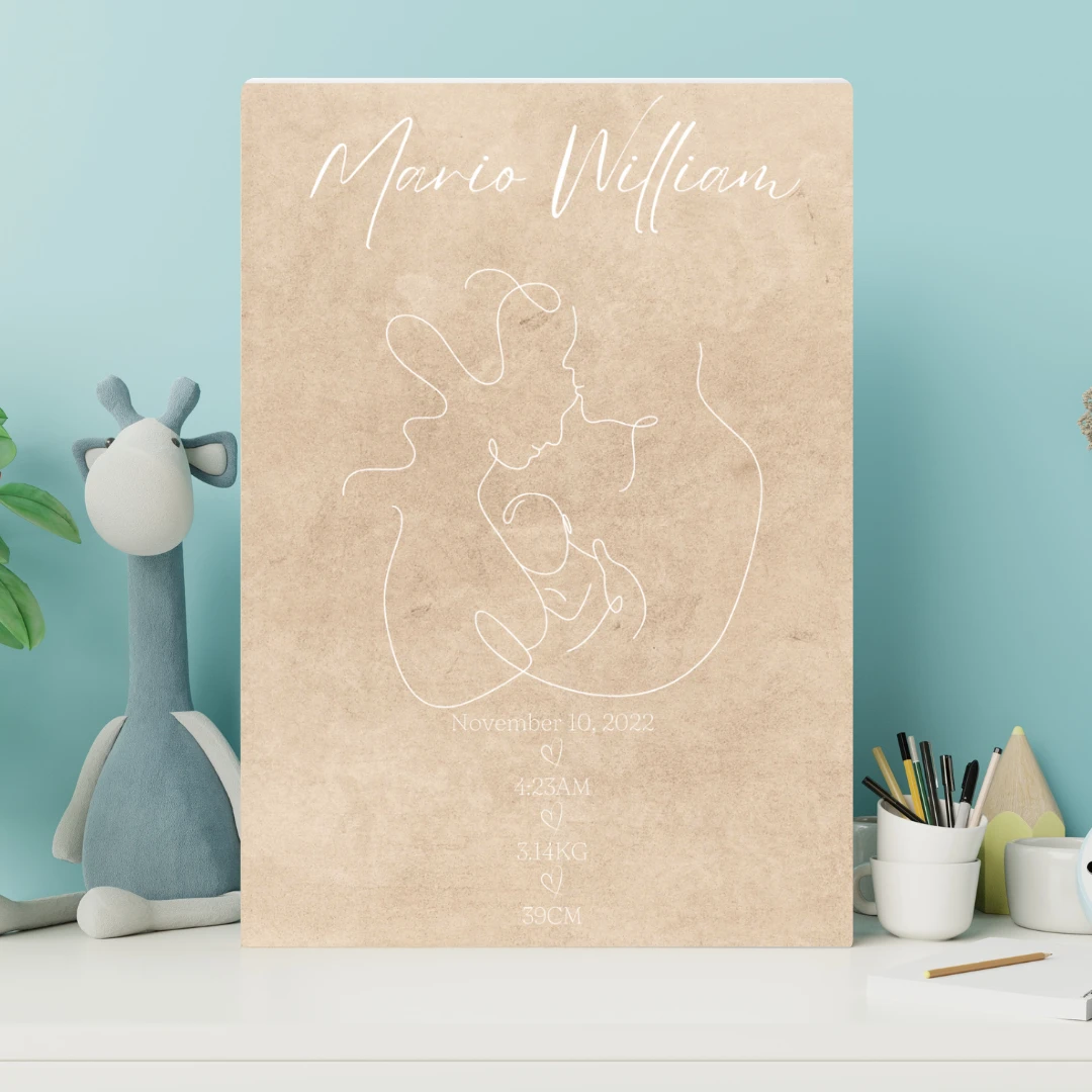 MLW By Design - Minimalist Personalised Birth Details Canvas Print - MLW By Design MLW By Design - Minimalist Personalised Birth Details Canvas Print - MLW By Design -MY LITTLE SHOP CanvasTemplate 49