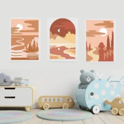 MLW By Design - Neutral Vibes Canvas Print | Set Of 3 - MLW By Design