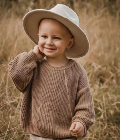 Cuddly Knit Sweater | Rust - Affordable Baby -MY LITTLE SHOP Cuddlyknit brown