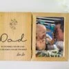 Timber Tinkers - Personalised Father's Day Photo Frame | Floral Dad - My Little Wardrobe -MY LITTLE SHOP DADFLORAL