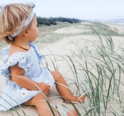 Daisy Backcross Romper | Blue - Affordable Baby -MY LITTLE SHOP DAISYBACKCROSS 2