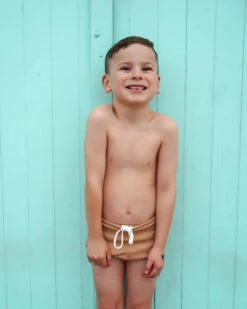 Ohana Club - Rib Ohana Unisex Short | Nougat - Ohana Club -MY LITTLE SHOP DSC00201