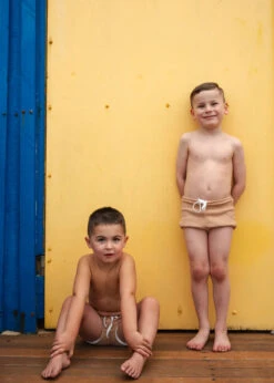 Ohana Club - Rib Ohana Unisex Short | Nougat - Ohana Club -MY LITTLE SHOP DSC09690