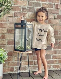 MLW By Design - Daddy's Best Mate Crew | Beige *LIMITED EDITION* - MLW By Design -MY LITTLE SHOP Daddysm