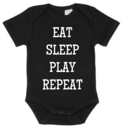 The Dad Squad - Eat Sleep Play Repeat Baby Onesie - The Dad Squad