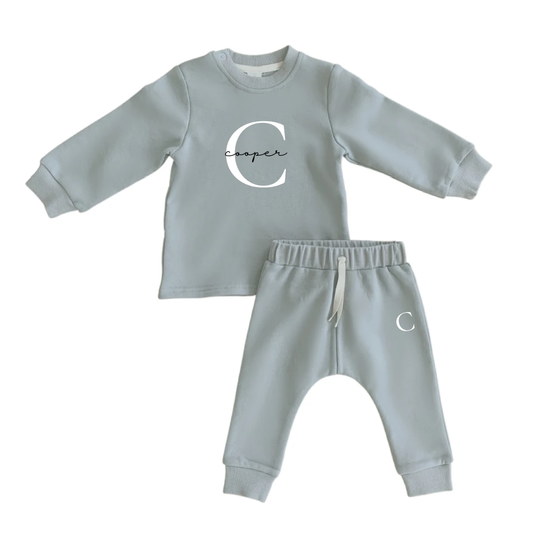 MLW By Design - Personalised Luxe Tracksuit | Storm - MLW By Design MLW By Design - Personalised Luxe Tracksuit | Storm - MLW By Design -MY LITTLE SHOP
