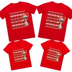 MLW By Design - Matching Ugly Christmas Tees | Various Colours - MLW By Design -MY LITTLE SHOP FAMILYXMAS 9