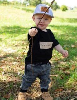 MLW By Design - FKN CLINGY™ Tee | Sand Print | Black Or White - MLW By Design -MY LITTLE SHOP Fknclingblack