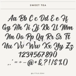 Front Page -MY LITTLE SHOP Font 2 Sweet Tea 002 9