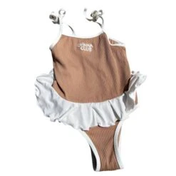Ohana Club - Rib Ohana Frill Once Piece | Nougat - Ohana Club -MY LITTLE SHOP IMG 1698