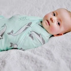 Tinker Tot Baby - Bamboo Cotton Swaddle – Whale - Tinker Tot Baby -MY LITTLE SHOP IMG 0650 scaled 1