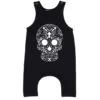 MLW By Design - Cross Skull Slouch Romper | Black - MLW By Design