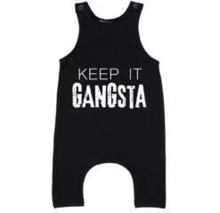 MLW By Design - Keep It Gangsta Slouch Romper | Black - MLW By Design
