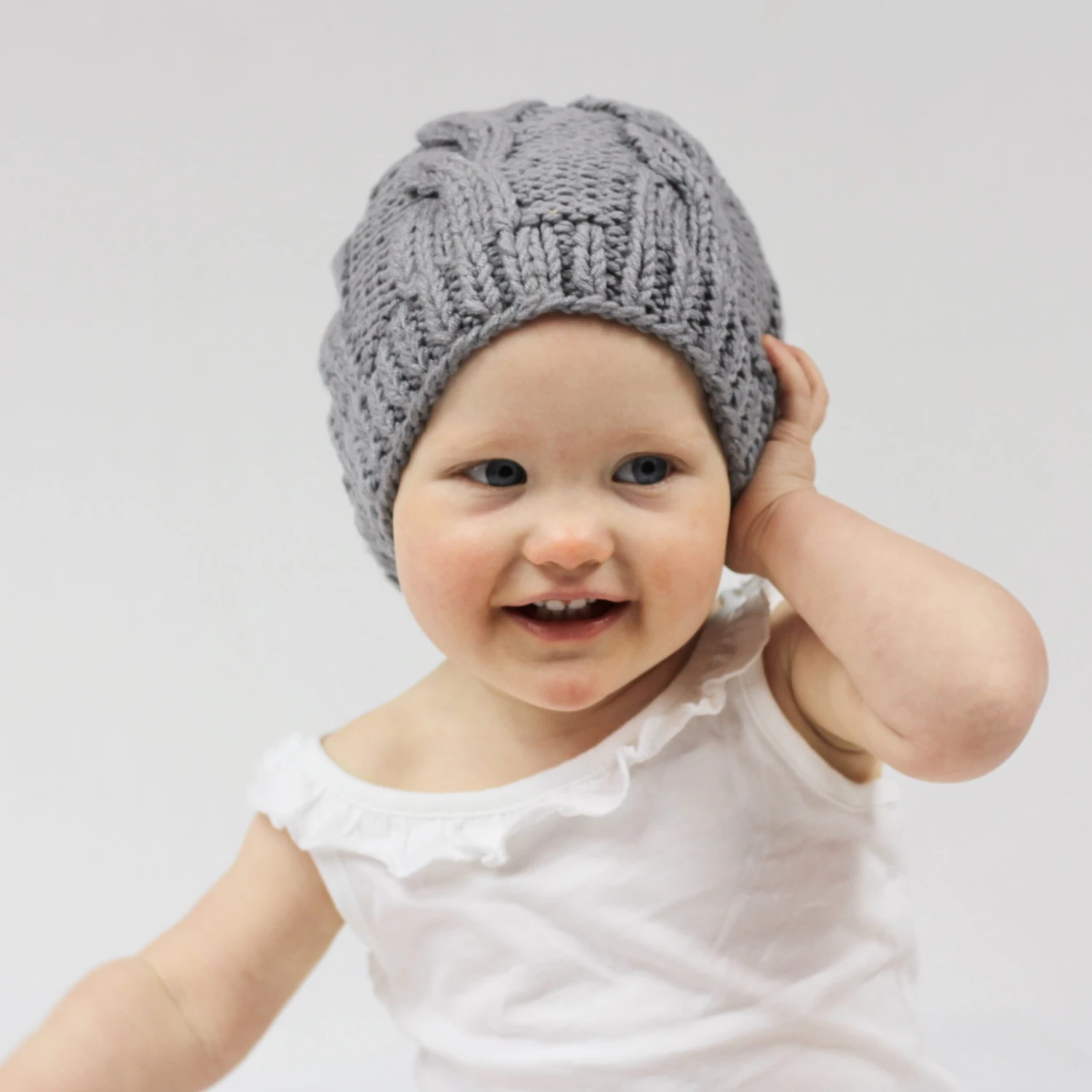 Tinker Tot Baby - Handmade Crochet Beanie – Classic Grey-Twist Gumnut - Tinker Tot Baby Tinker Tot Baby - Handmade Crochet Beanie – Classic Grey-Twist Gumnut - Tinker Tot Baby -MY LITTLE SHOP IMG 2675 scaled 1