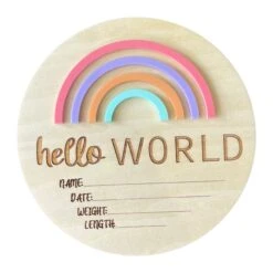 Timber Tinkers - Hello World Rainbow Pastels - Timber Tinkers