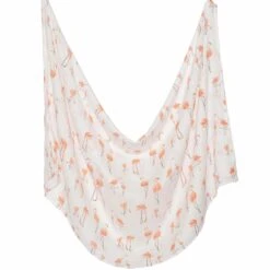 Tinker Tot Baby - Bamboo Cotton Swaddle – Family Of Flamingos - Tinker Tot Baby