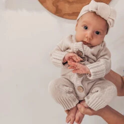 3 Little Crowns - Knitted Romper | Mushroom - 3 Little Crowns -MY LITTLE SHOP MUSHROOMTOPKNOT2