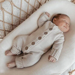 3 Little Crowns - Knitted Romper | Mushroom - 3 Little Crowns -MY LITTLE SHOP Mushroomnobeanie