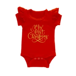 MLW By Design - My First Christmas Flutter Bodysuit *LIMITED EDITION* - MLW By Design